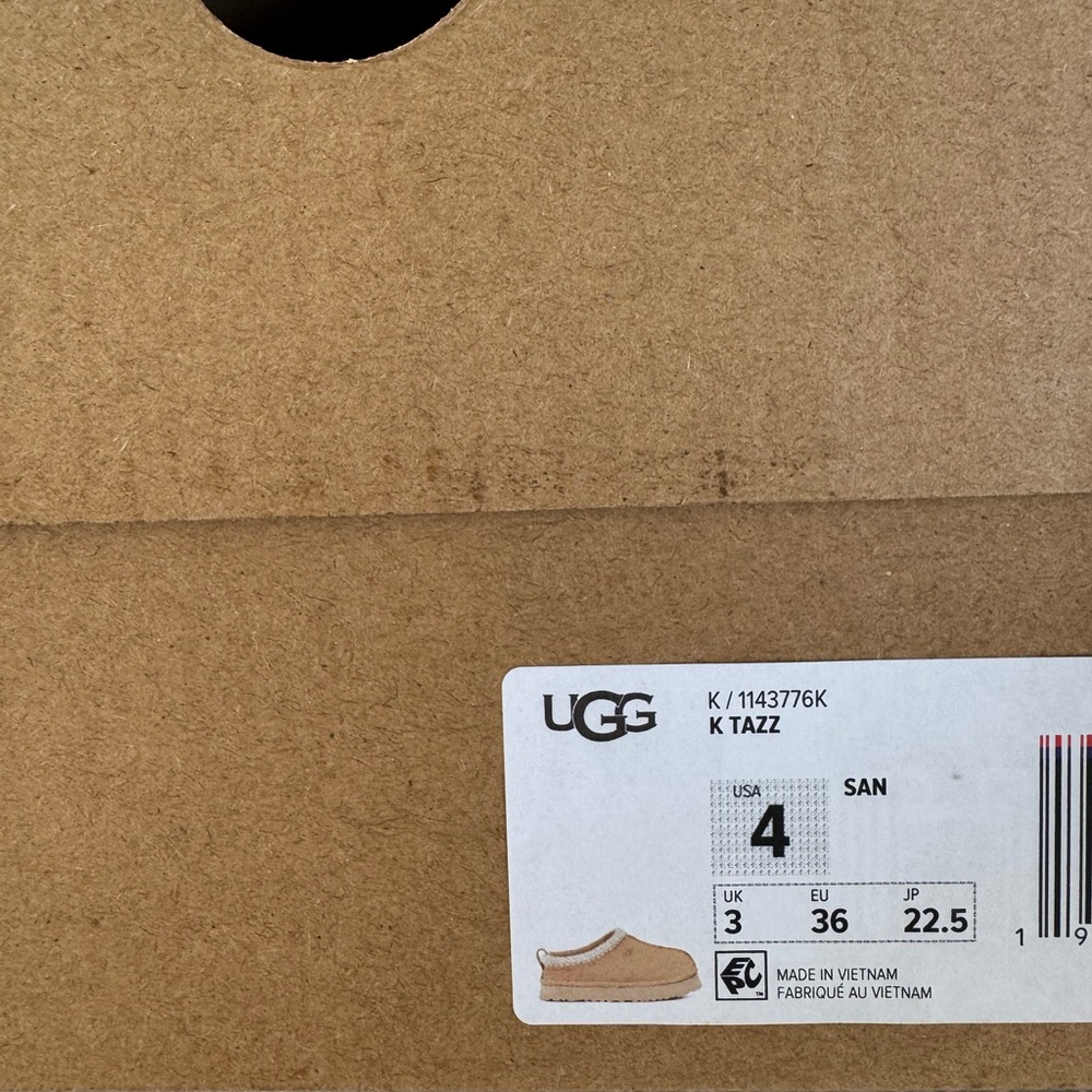Size 4-Brand New UGG Tazz Big Kids Slipper Sand 1143776K-SAN - Picture 7 of 7